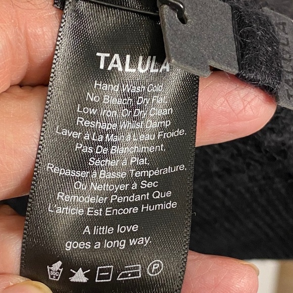 NWOT TALULA x ARITZIA Mohair Merino Wool Blend Black Open Pocket Cardigan XXS - Picture 14 of 16